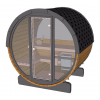 Terrace Sauna 160 front glass wall + half-moon glass - Image 3