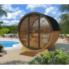 Terrace Sauna 160 front glass wall + half-moon glass - Image 4