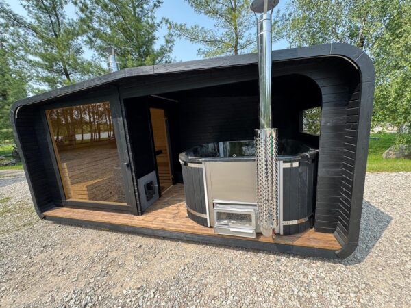 Luxury Outdoor Sauna & Hot Tub Combo - Image 7